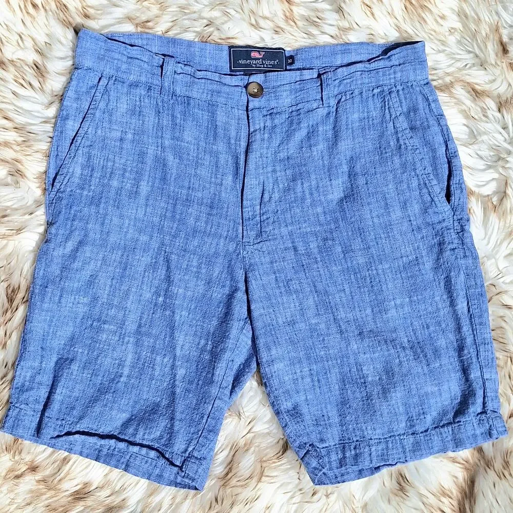 Vineyard Vines Men's Blue Flat Front Shorts